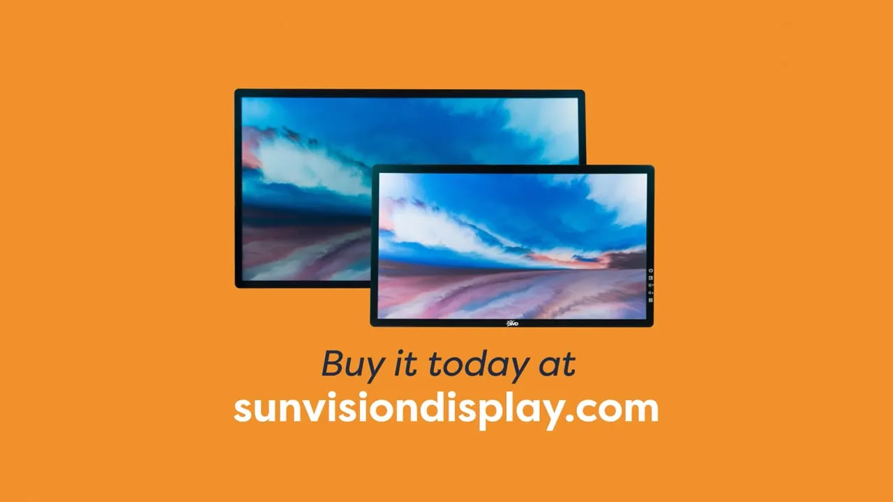 Frame from the Sun Vision Display Respect Your Vision product launch film