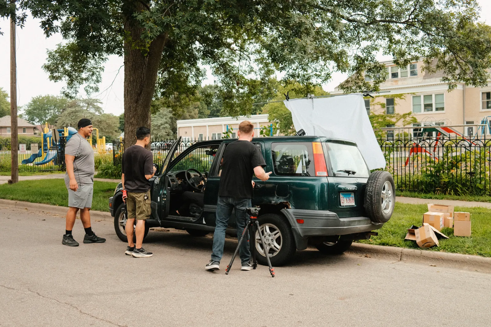 Behind the scenes on the set of Love, Jane 6